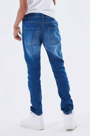 slim fit jeans NKMRYAN JOGGER dark blue denim