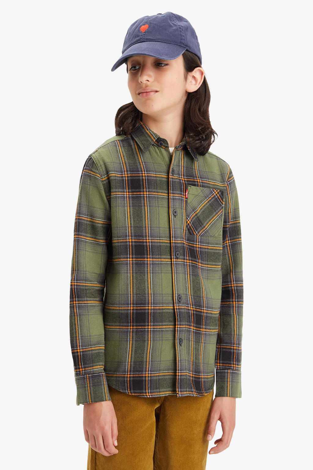 Spring&Gege Casual geruit flanellen overhemd met lange mouwen voor jongens voor kinderen (5-14 jaar Spring&Gege Casual geruit flanellen overhemd met lange mouwen voor jongens voor kinderen (5-14 jaar