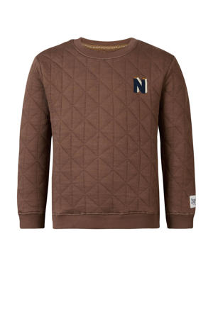 sweater Westview met printopdruk bruin