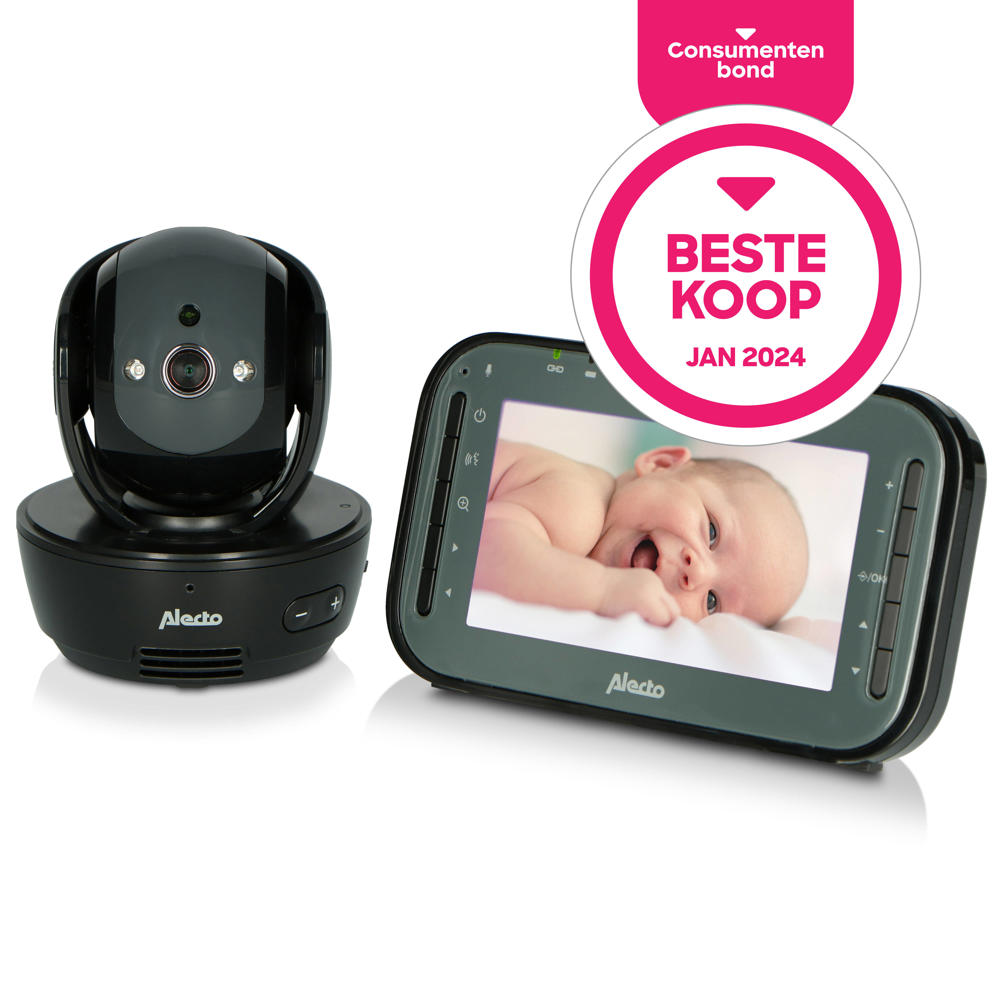 Alecto  DVM200MBK - Babyfoon met camera en 4.3" kleurenscherm