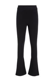 thumbnail: Set van 2 zwarte meisjes anytime flared legging van katoen met elastische tailleband
