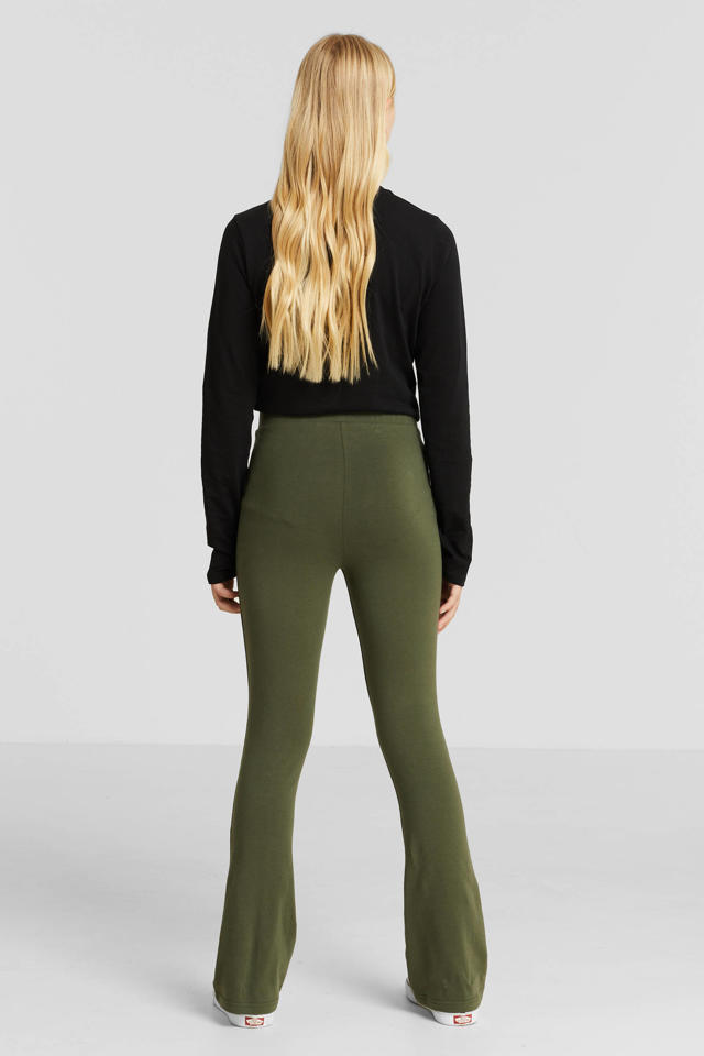 anytime flared legging - set van 2 khaki