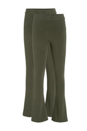 thumbnail: anytime flared legging - set van 2 khaki