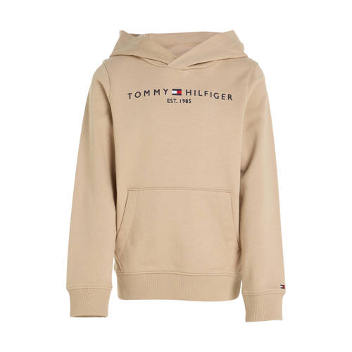 Tommy Hilfiger hoodie ESSENTIAL met logo beige Sweater Logo 