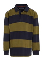 thumbnail: Tommy Hilfiger gestreepte polo RUGBY VARSITY donkerblauw/groen