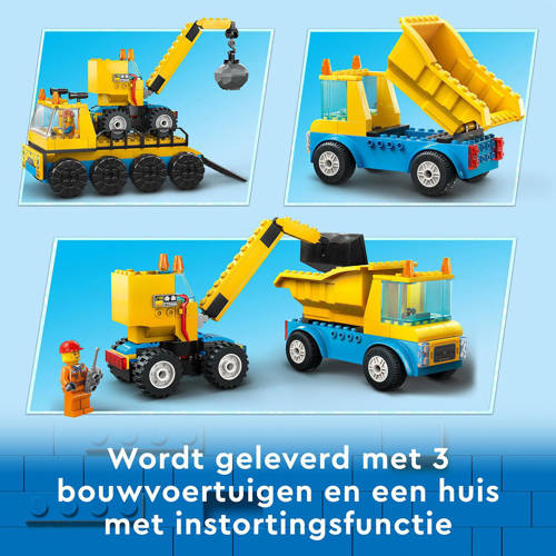 Lego City Kiepwagen bouwtruck en sloopkraan 60391 Bouwset