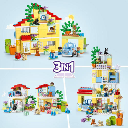 Lego Duplo 3-in-1 Familiehuis 10994 Bouwset | Bouwset van