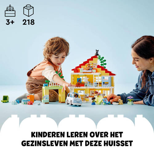 Lego Duplo 3-in-1 Familiehuis 10994 Bouwset | Bouwset van