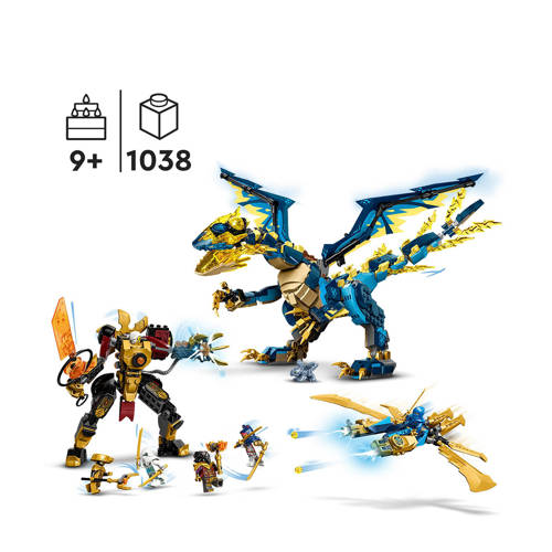 Lego Ninjago Elementdraak vs. de mecha van de keizerin 71796 Bouwset