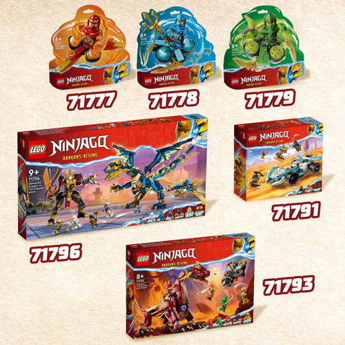Lego Ninjago Heatwave transformerende lavadraak 71793 Bouwset