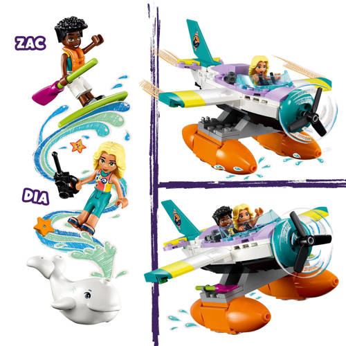 Lego Friends Reddings vliegtuig op zee 41752 Bouwset