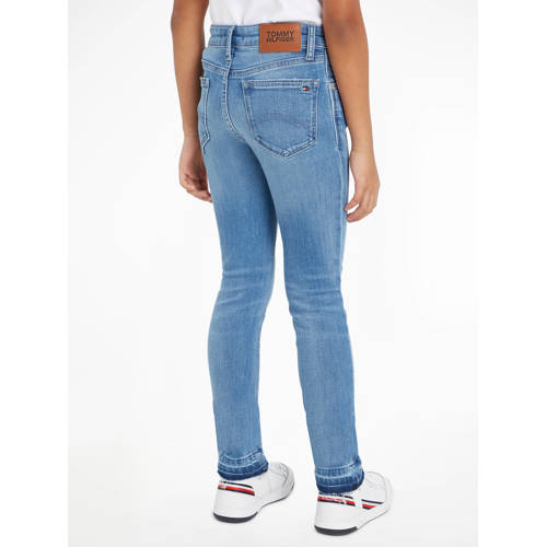 Tommy Hilfiger skinny jeans RELEASED HEM NORA vintage blue Blauw Meisjes Stretchdenim 140