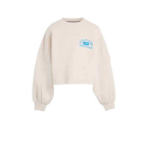 Tommy Hilfiger sweater VARSITY met printopdruk crème Ecru Printopdruk 