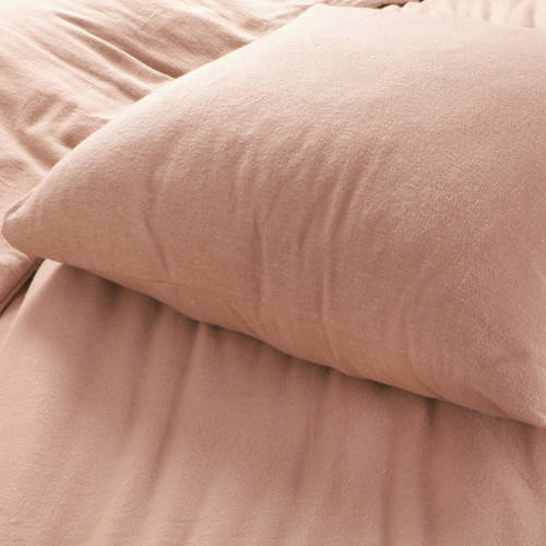 NOUS Living flanellen dekbedovertrek 2 persoons (200x220 cm) Roze