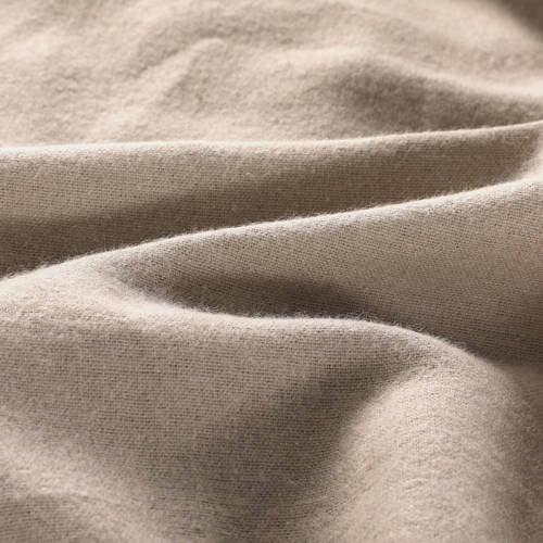 NOUS Living flanellen dekbedovertrek 1 persoons (140x220 cm) Beige