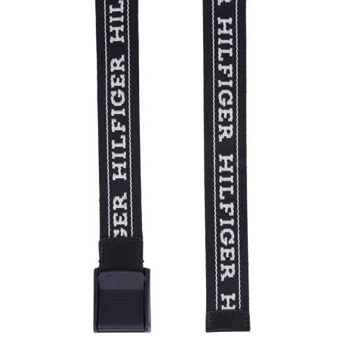 Tommy Hilfiger riem polyester donkerblauw Logo S-M