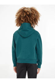 thumbnail: Calvin Klein hoodie met tekst zeegroen/felgroen