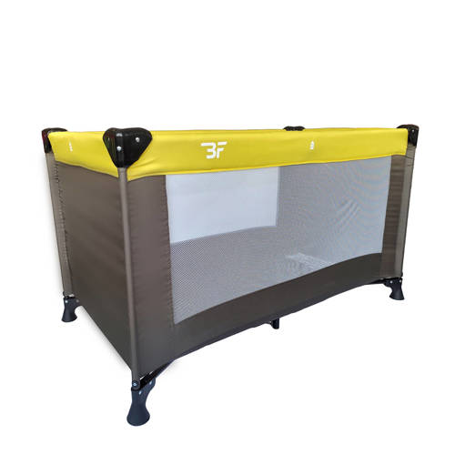 Bebies First campingbedje inclusief transporttas taupe Bruin