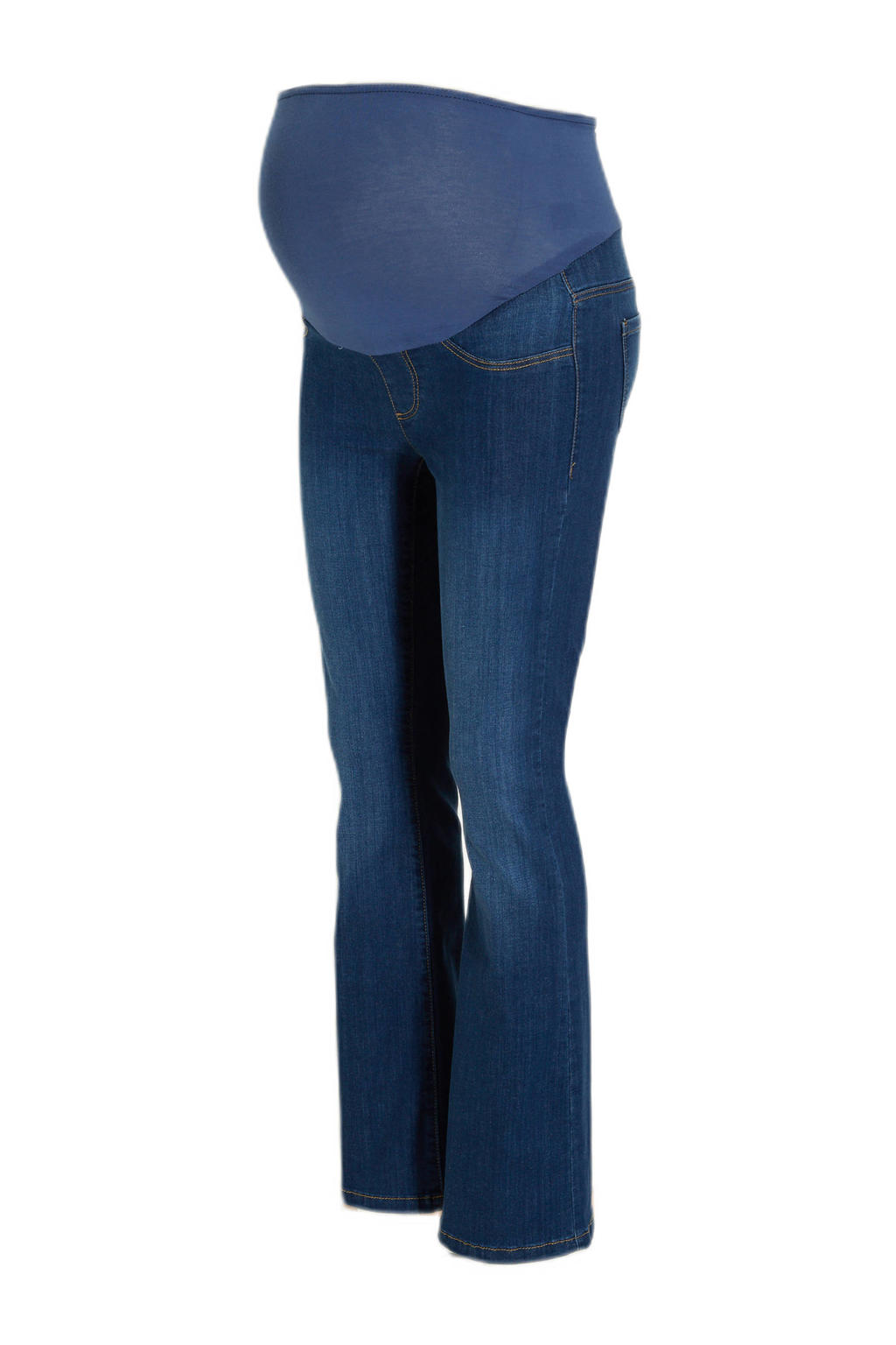 Mamalicious Mlsantos Jeans Premium Donna Con Vita Alta E Vestibilità Slim Coat