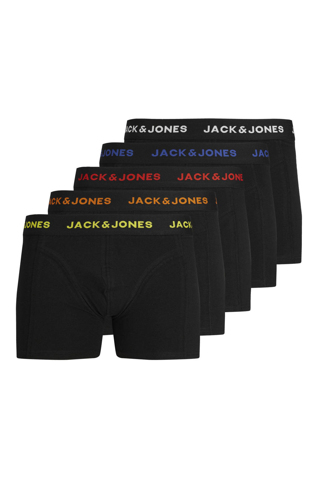 JACK & JONES JUNIOR   boxershort - set van 5 zwart