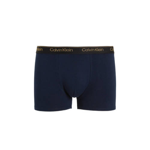 Calvin Klein boxershort set van 2 donkerblauw zwart Jongens Katoen Logo 128-140