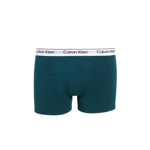 Calvin Klein boxershort set van 5 wit grijs limegroen donkergroen navy Jongens Katoen (duurzaam) 128-140