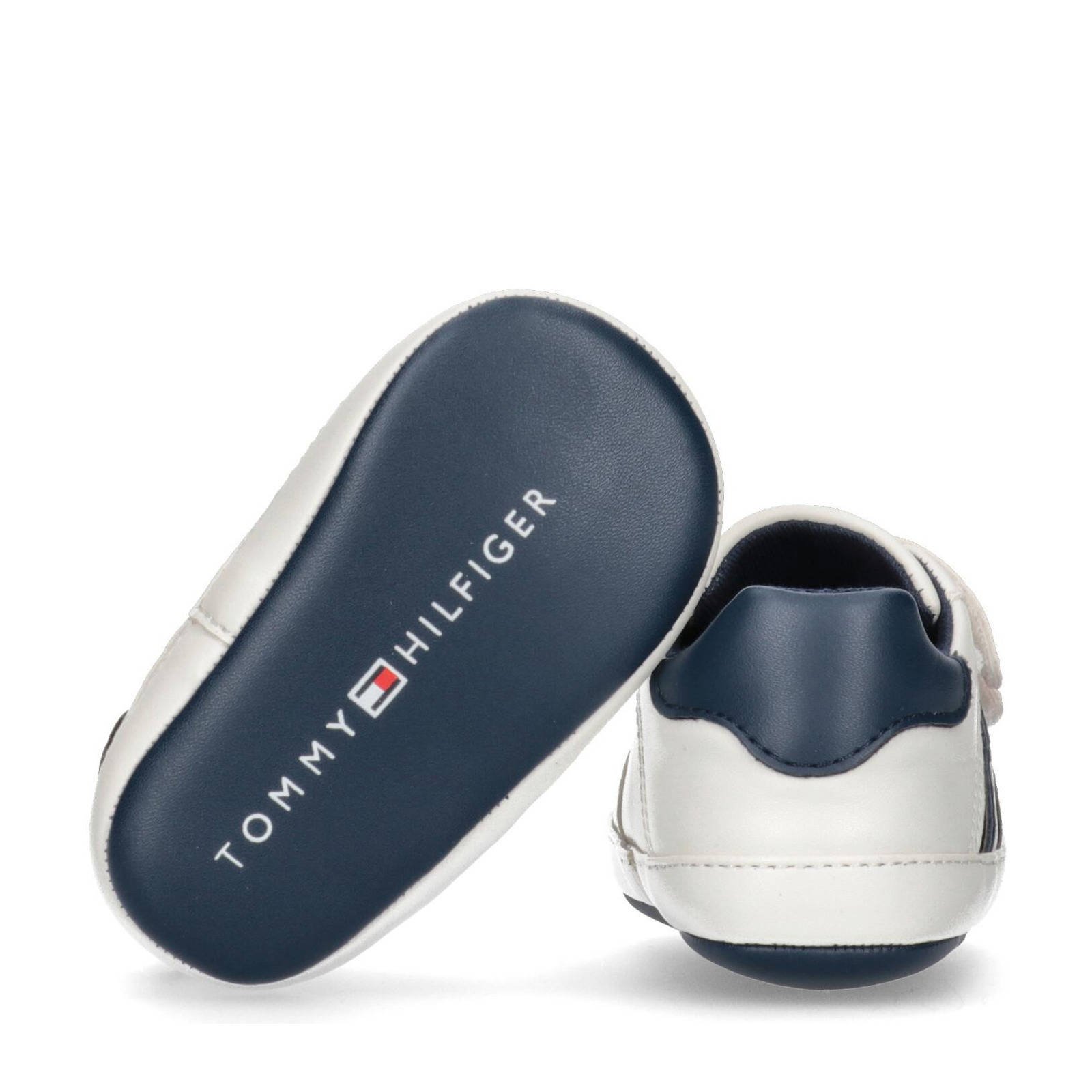 Tommy Hilfiger Kiki baby sneakers wit kleertjes