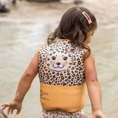 Swim Essentials zwemvest Panterprint (18-30 kg) Beige