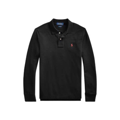 POLO Ralph Lauren longsleeve zwart Jongens Katoen Polokraag Effen