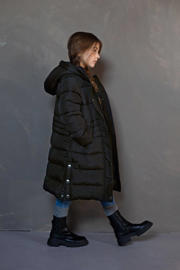thumbnail: Like Flo lange gewatteerde winterjas antraciet