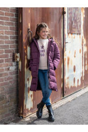thumbnail: Like Flo lange gewatteerde winterjas bordeauxrood