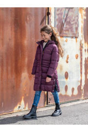 thumbnail: Like Flo lange gewatteerde winterjas bordeauxrood