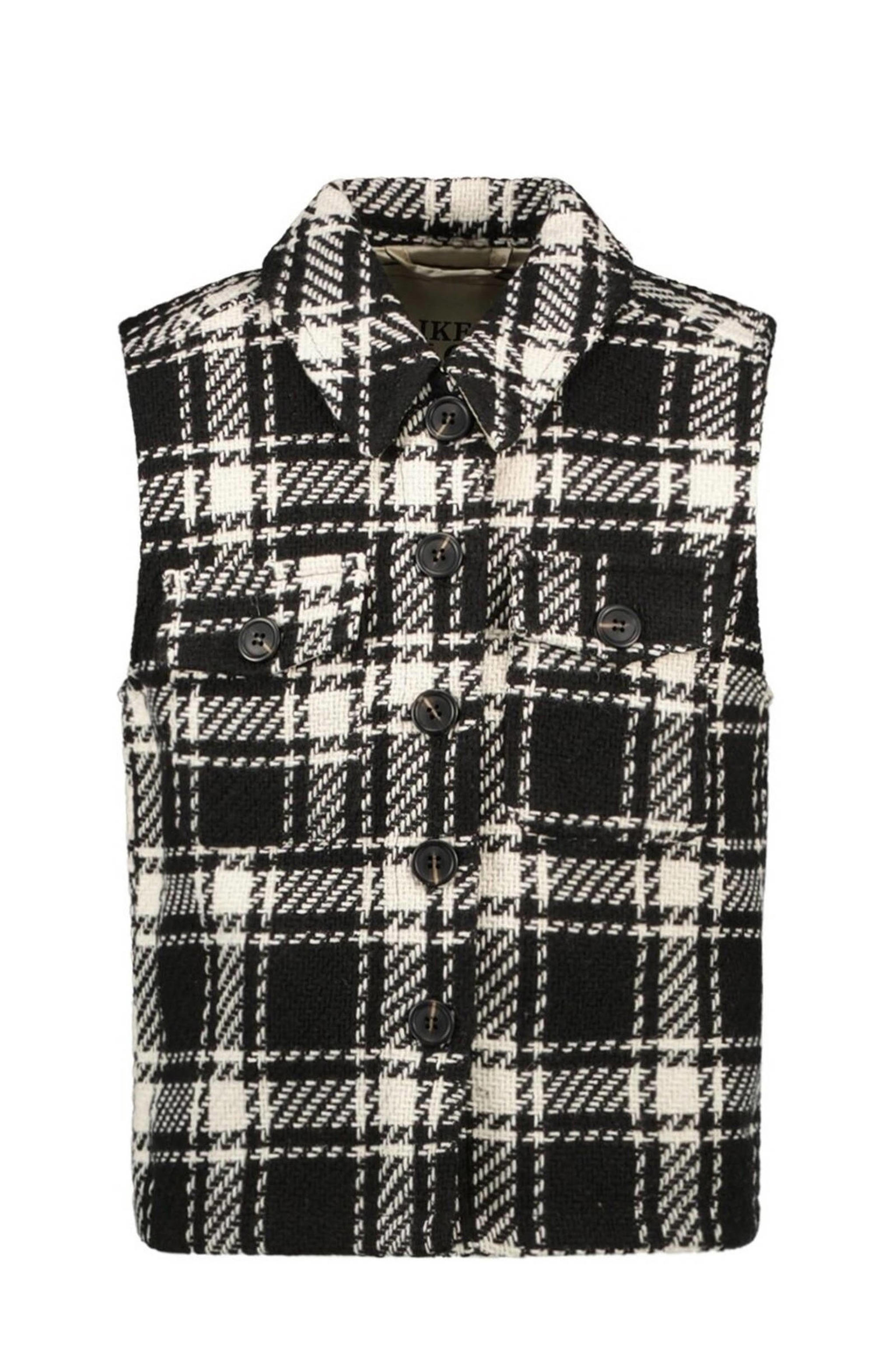Vingino geruit gilet NELU donkerblauw