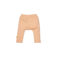 thumbnail: Oranje en lichtgele meisjes BESS baby gestreepte regular fit legging van stretchkatoen met elastische tailleband
