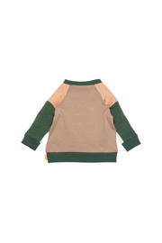 thumbnail: BESS baby sweater zand/groen
