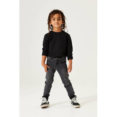 Garcia skinny jeans 370 Xevi medium used black Zwart Jongens Stretchdenim - 104