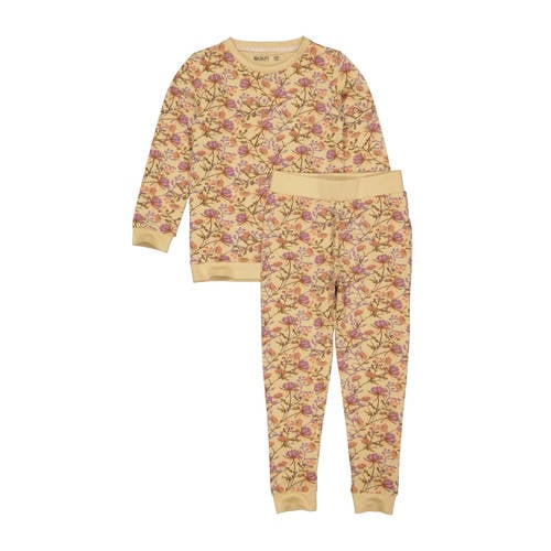 Quapi pyjama PUCK met all over print zand Beige Meisjes Stretchkatoen Ronde hals