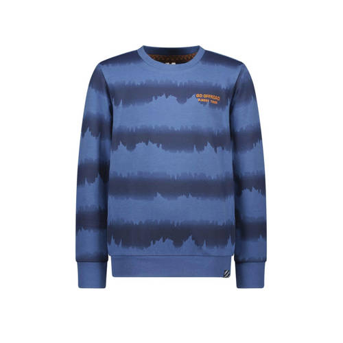 B.Nosy gestreepte sweater B.OFFROAD blauw/donkerblauw Jongens Sweat (duurzaam) Ronde hals 