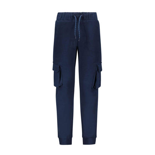 B.Nosy tapered fit cargobroek B.EAGER donkerblauw Jongens Stretchkatoen - maat 158/164 afbeelding