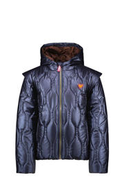 thumbnail: B.Nosy gewatteerde winterjas van polyester donkerblauw