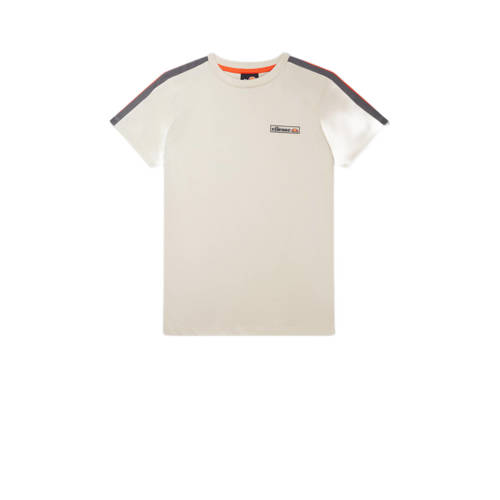 Ellesse T-shirt offwhite Ecru Jongens Katoen Ronde hals Logo - 140-146