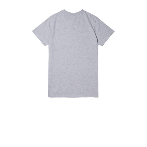 Ellesse T-shirt grijs melange Jongens Meisjes Katoen Ronde hals Printopdruk 128-134