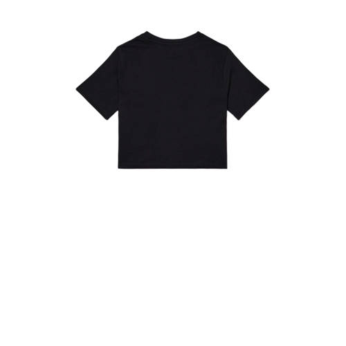 Ellesse cropped T-shirt zwart Meisjes Katoen Ronde hals Logo 128-134