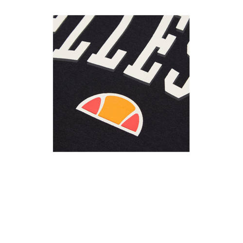 Ellesse cropped T-shirt zwart Meisjes Katoen Ronde hals Logo 128-134