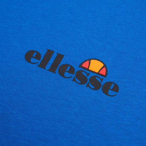 Ellesse T-shirt kobalt Blauw Katoen Ronde hals Logo 128-134