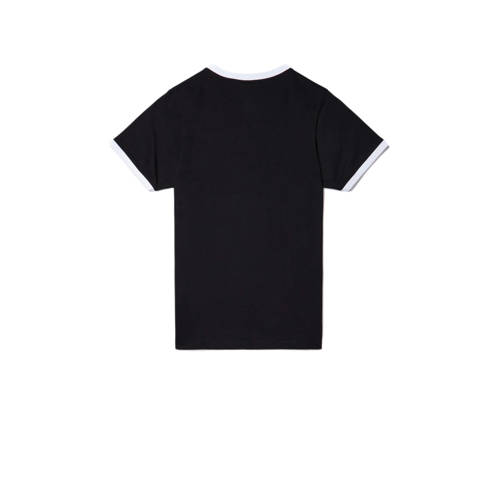 Ellesse T-shirt zwart wit Katoen Ronde hals Logo 128-134