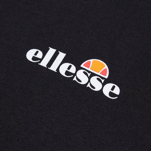 Ellesse T-shirt zwart wit Jongens Meisjes Katoen Ronde hals Logo 128-134