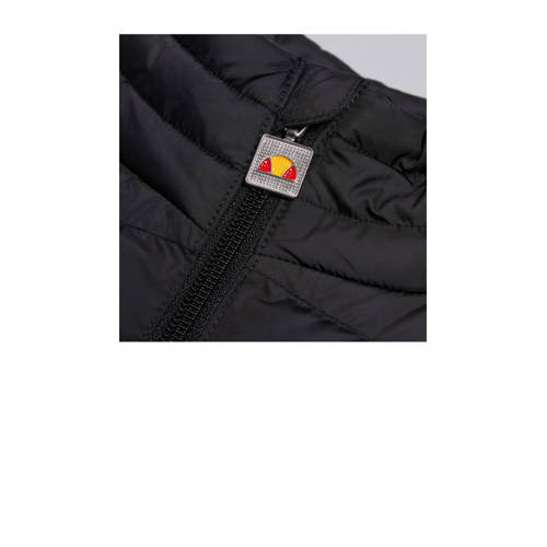 Ellesse outdoor jas Metano zwart wit blauw Jongens Polyester Opstaande kraag 140-146