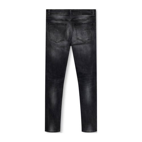 Only KIDS BOY skinny jeans KOBSLY black Zwart Jongens Stretchdenim Effen 128