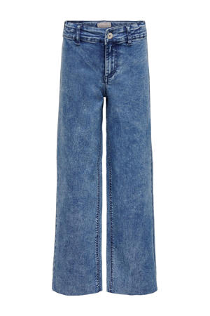 wide leg jeans KOGSYLVIE CLEAN light medium blue denim